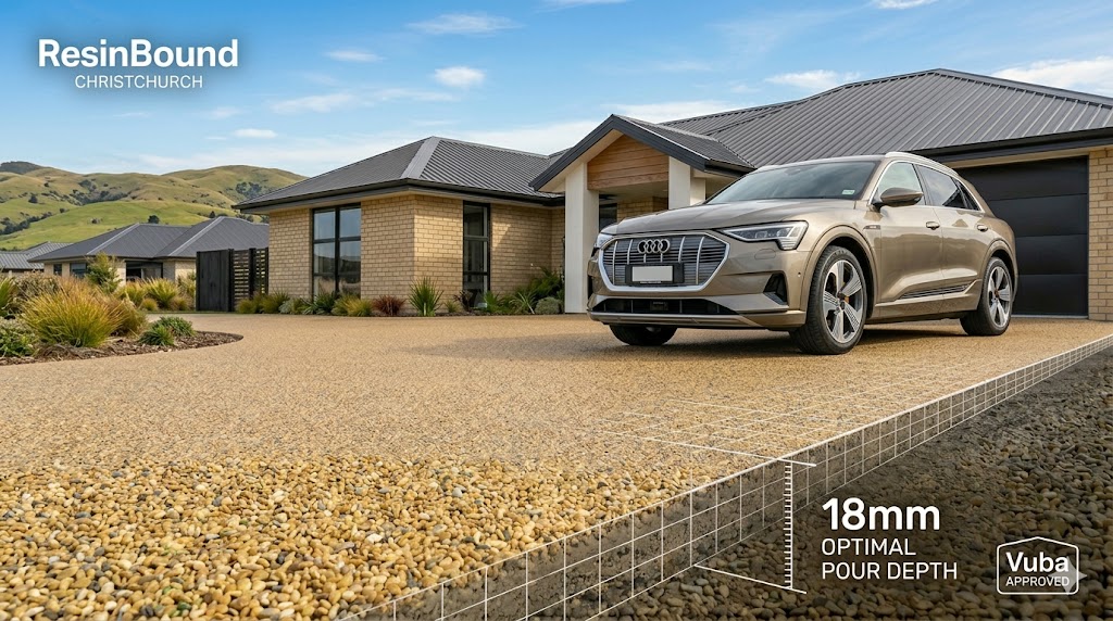 18mm resin bound driveway application